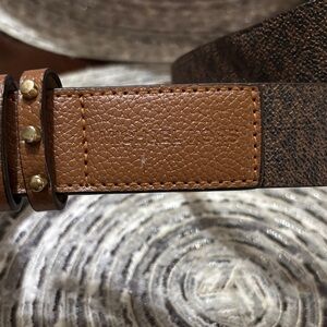 Michael Kors Brown Leather Belt
